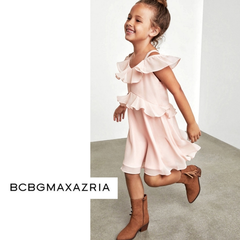 BCBGirls Ditsy Vines Ruffle Dress